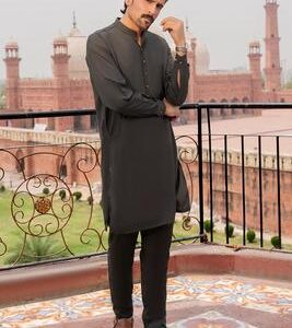 Elegant Dark Green Kurta – A Perfect Choice for Stylish and Comfortable Traditional Wear EW-001064-22-Shalwar kameez