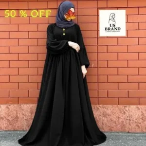Georgette Plain Classic Abaya