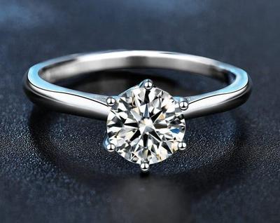 Modern Design Crystal Charm Ring for Women - 1 Pc