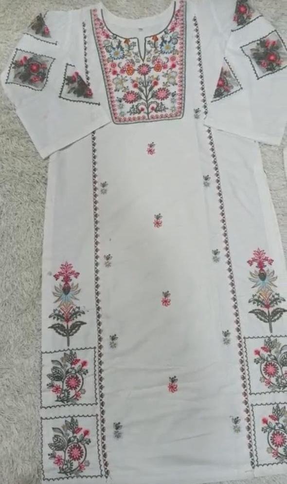 Elegant Women's Stitched Embroidered Shirt And Trouser Set - 2 Pcs - Image 3
