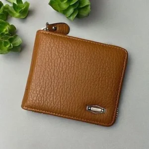 Men's Zipper Leather Wallet