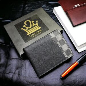 Men's Synthetic Leather Slim Wallet - 1 Pc Zipper Closure, Stylish & Pocket Friendly