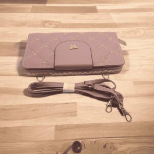 Women's PU Leather Embroidered Clutch